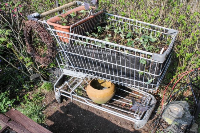 Hochbeet Einkaufswagen