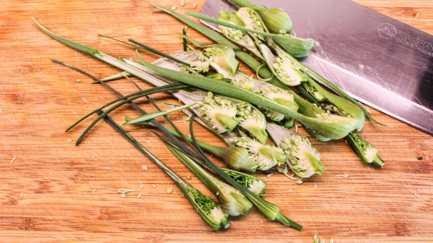 Knoblauch Blüten Garlic Scapes Rezept